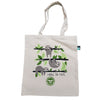 Watercolor "Hang In There" Organic Canvas Tote Bag