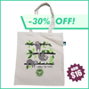 Watercolor "Hang In There" Organic Canvas Tote Bag